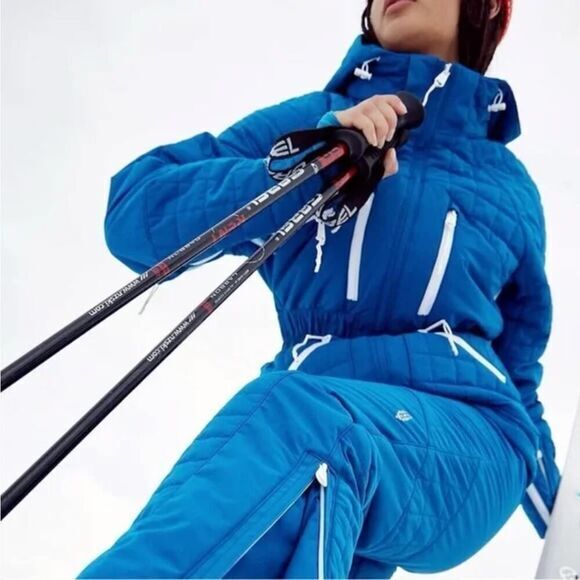 New! Free People Movement All Prepped Ski Jacket in Sapphire Blue size S - Picture 3 of 16